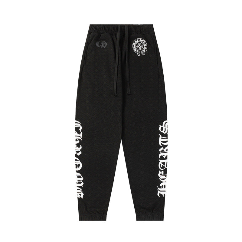 ChromeHearts Black and White sweatpants
