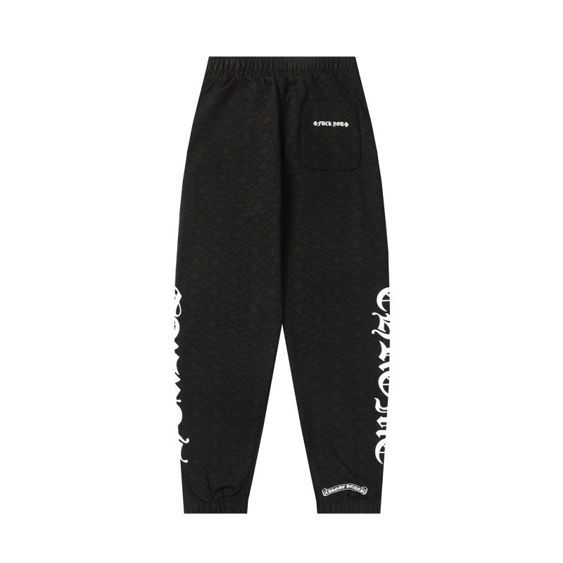 ChromeHearts Black and White sweatpants
