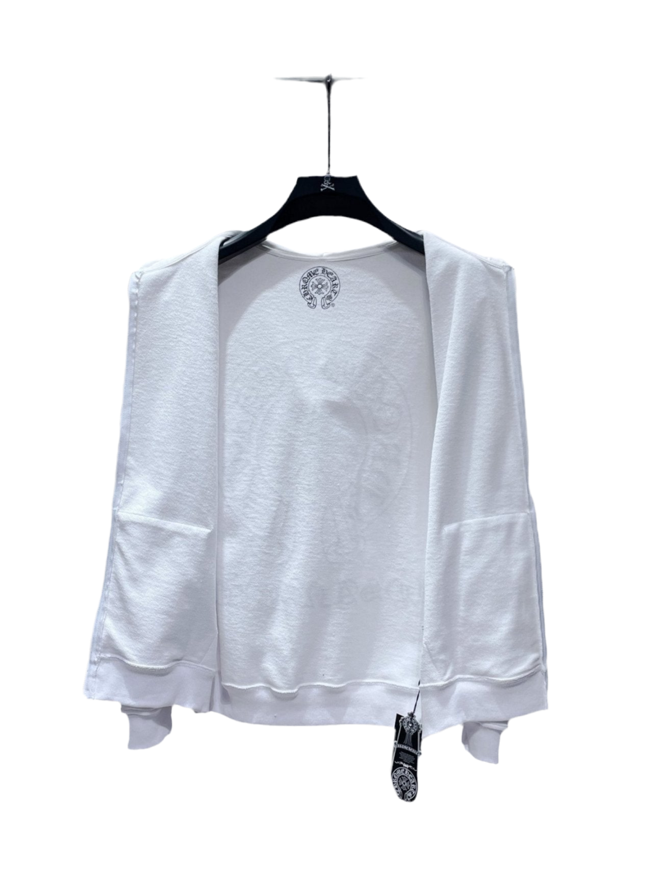 Chrome Hearts Black And white LOS ANGELES Zipper Hoodies