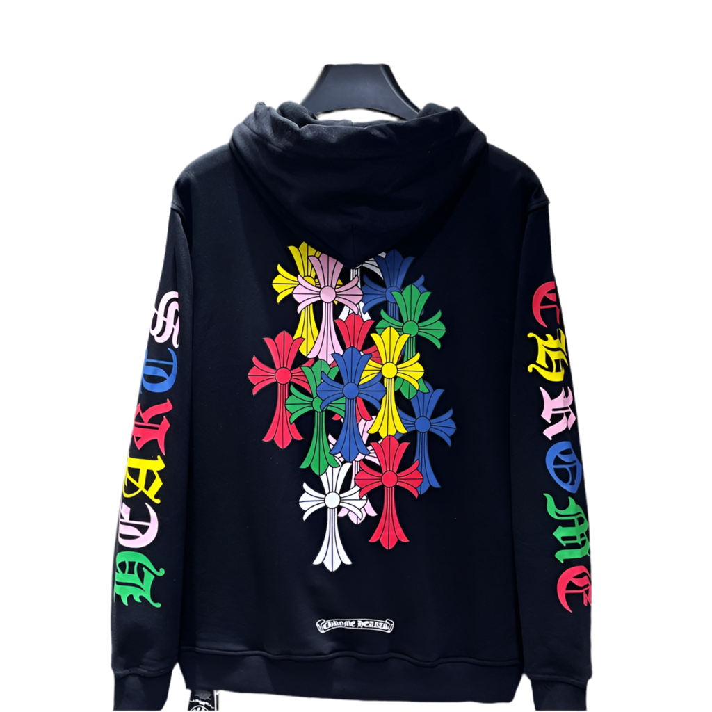 Trendy chrome Hearts Multi Colour Black And White hoodies