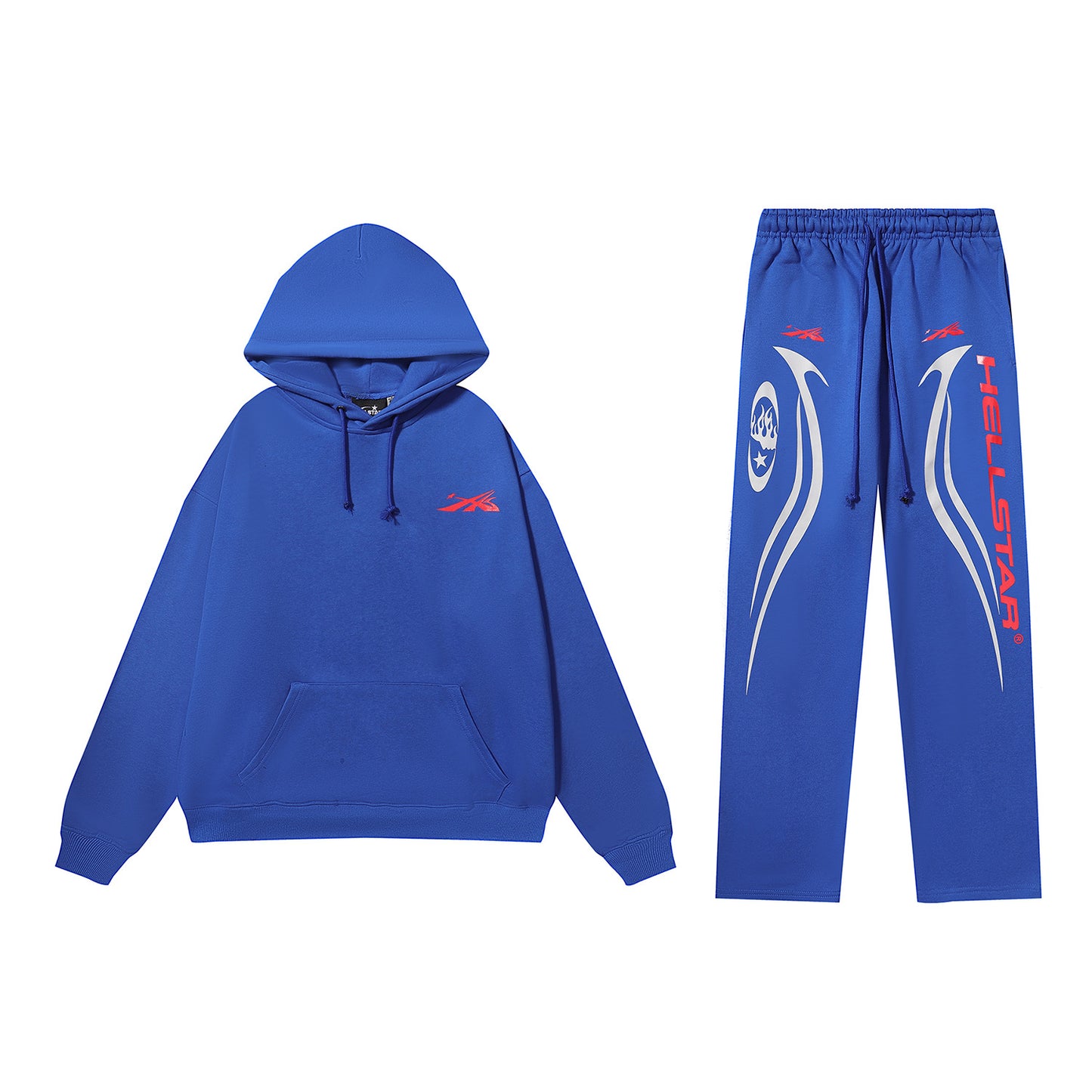 Hell Star modern Streetwear Sky Blue Tracksuit
