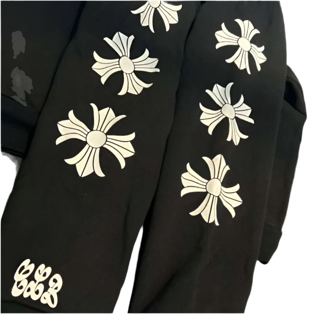 ChomeHearts X Drake Black Pullover Hoodie