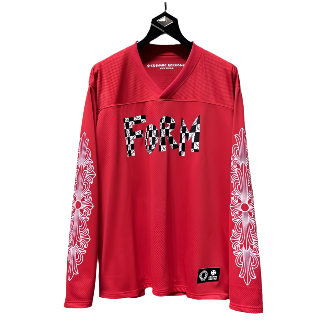 high quality Chrome Hearts Crowe Long sleeve flower arm ice hockey jersey men's and women's sports