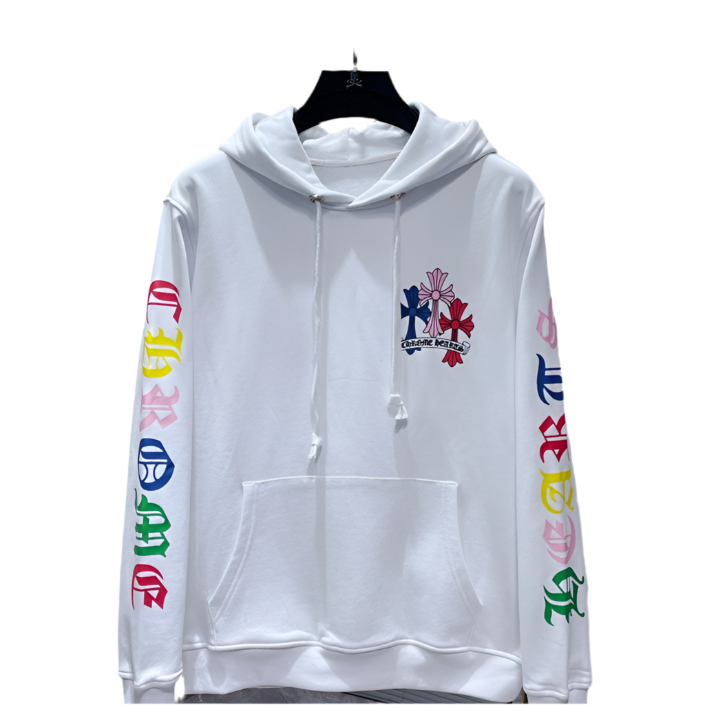 Trendy chrome Hearts Multi Colour Black And White hoodies