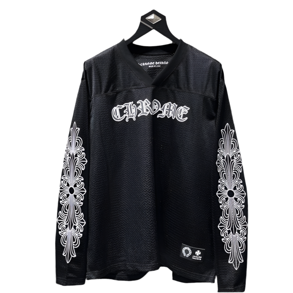 high quality Chrome Hearts Crowe Long sleeve flower arm ice hockey jersey men's and women's sports