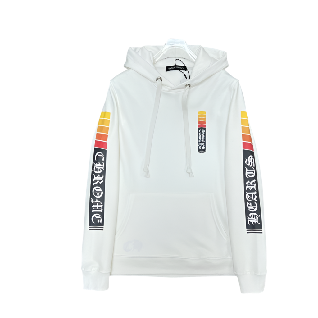 Chrome Hearts gradient color Charger Power hoodie for men and women