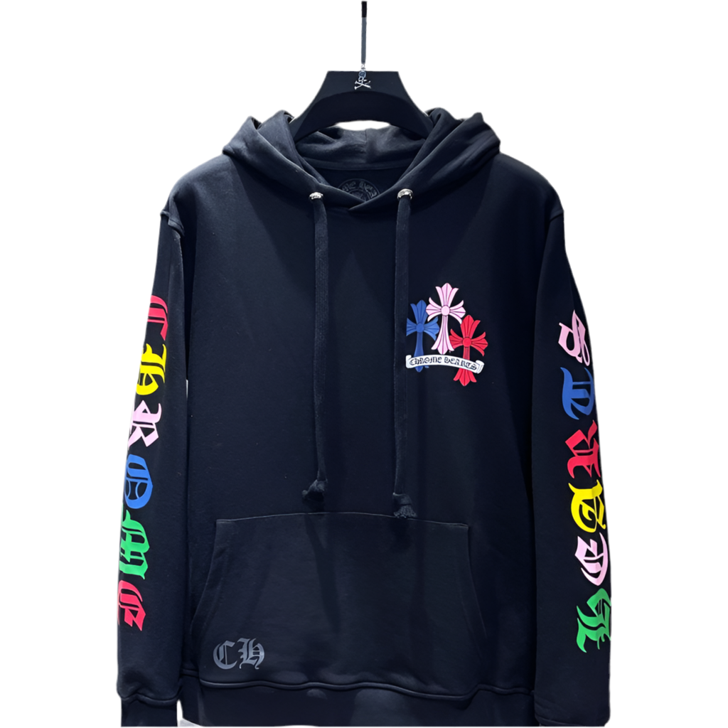 Trendy chrome Hearts Multi Colour Black And White hoodies
