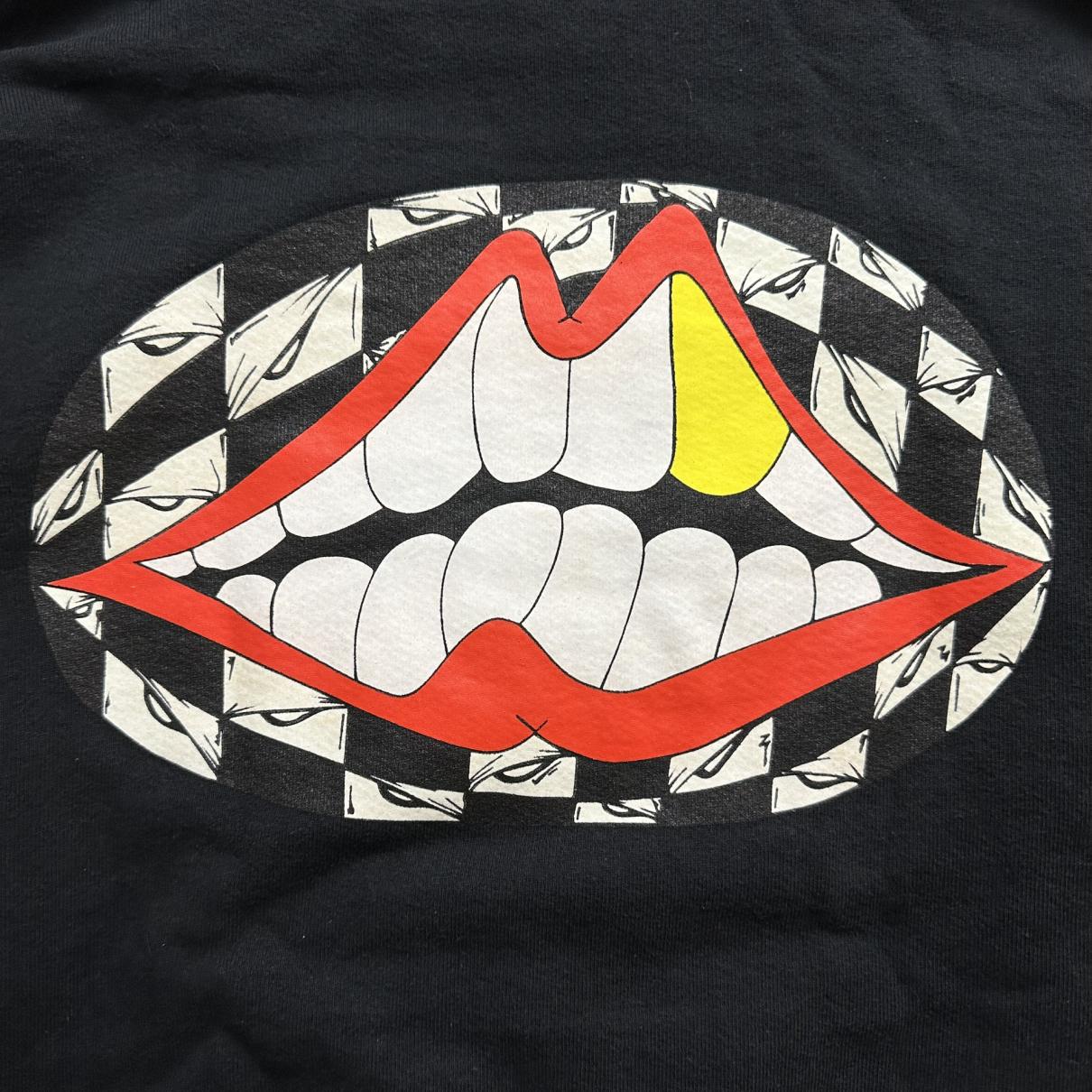 new Chrome Hearts MattyBoy Glow-in-the-dark big mouth hooded jumper