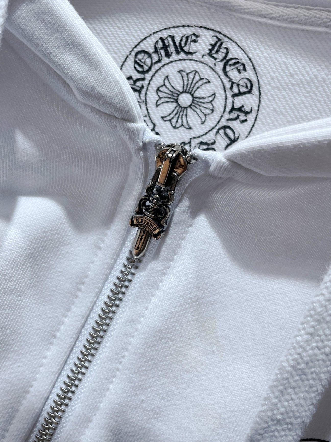 Chrome Hearts Black And white LOS ANGELES Zipper Hoodies