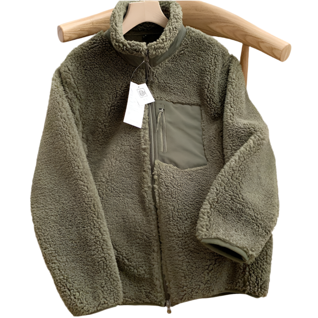 Arctic Luxe Women's Stand Collar Windproof Lamb Wool Coat