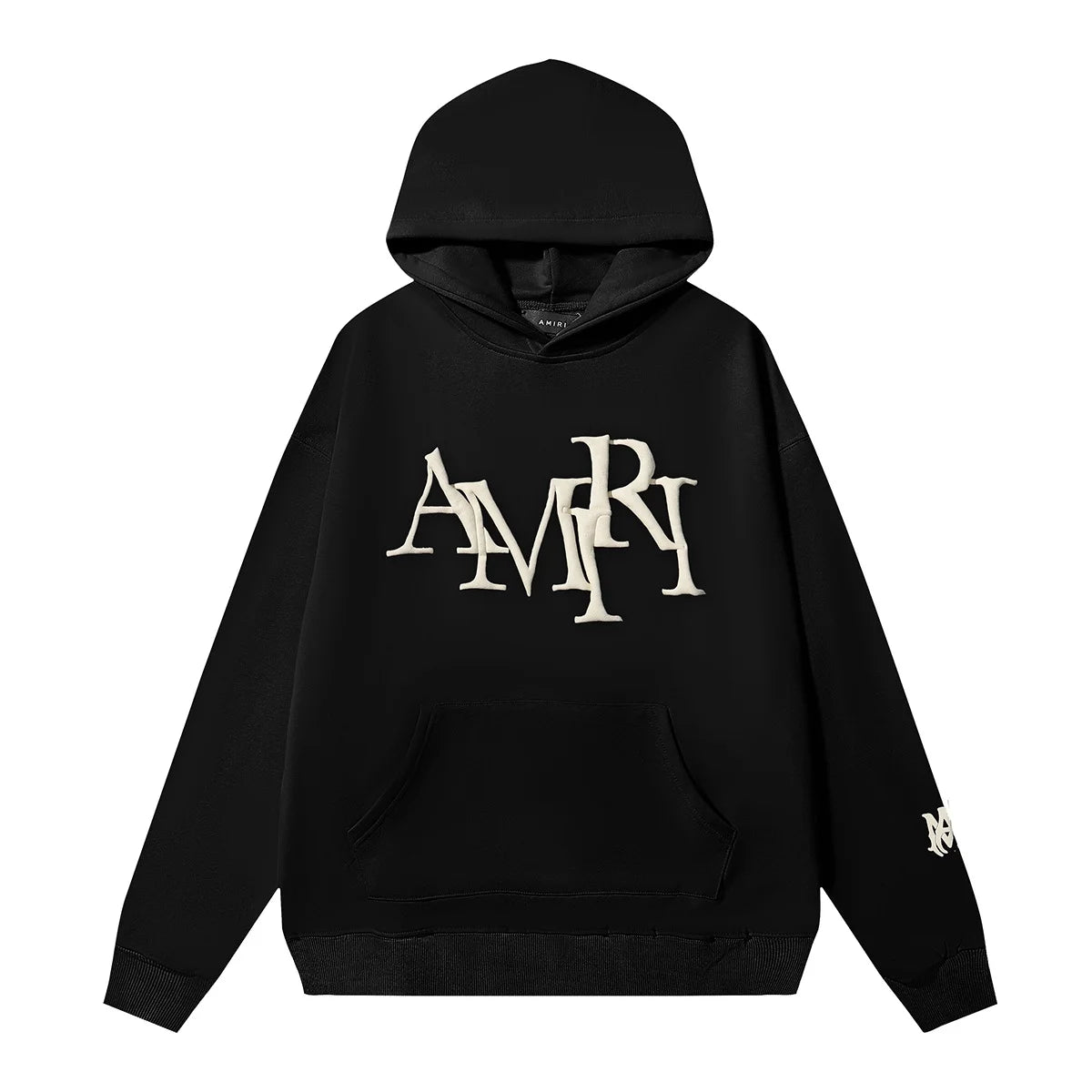 AMIRI LOGO Black Pullover Hoodie