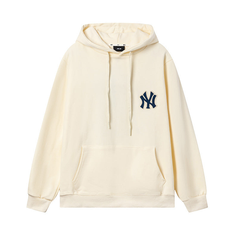 NY embroidered Pullover Hoodie For Men and Women