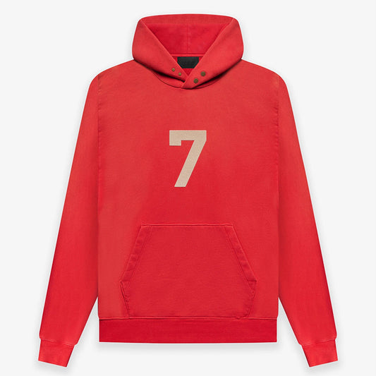 Fear of God 7 Essentials  RED Hoodie