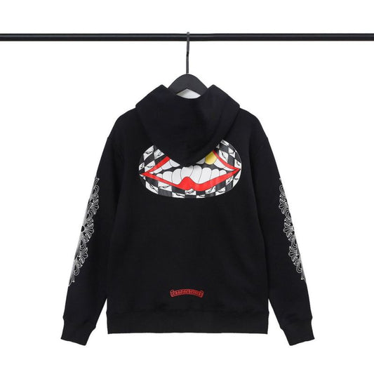 new Chrome Hearts MattyBoy Glow-in-the-dark big mouth hooded jumper