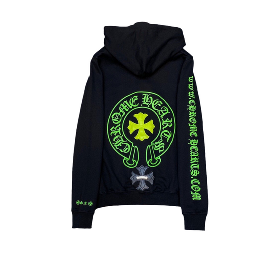 Chrome hearts Glowing Green Black Hoodie