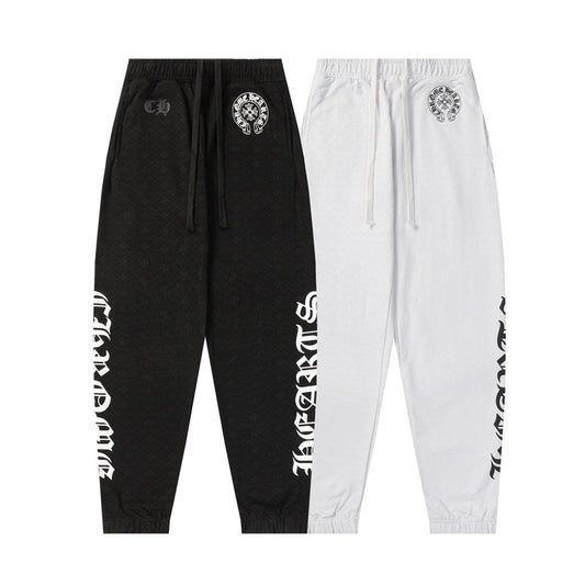 ChromeHearts Black and White sweatpants