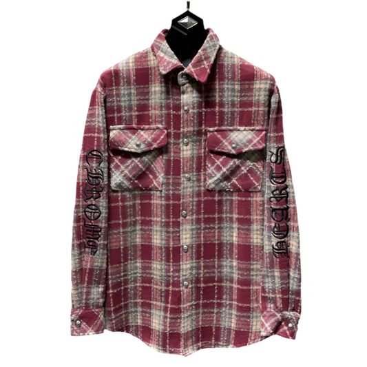 Chrome Hearts  plaid Casual Shirts