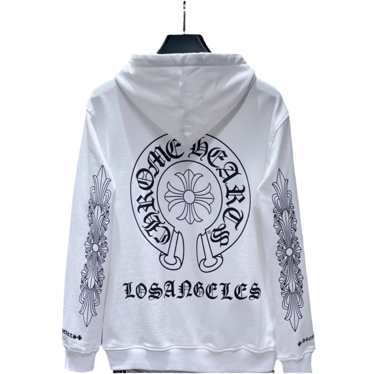 Chrome Hearts Black And white LOS ANGELES Zipper Hoodies
