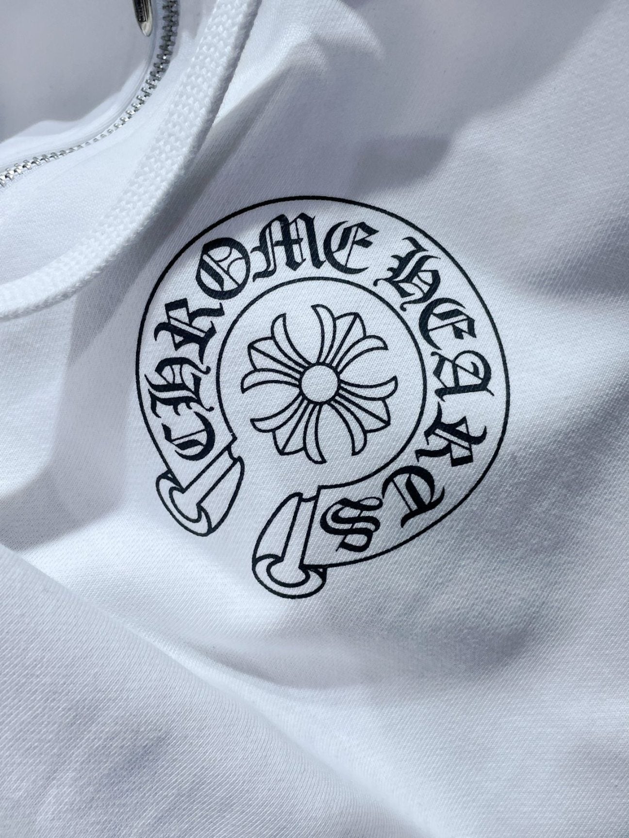 Chrome Hearts Black And white LOS ANGELES Zipper Hoodies