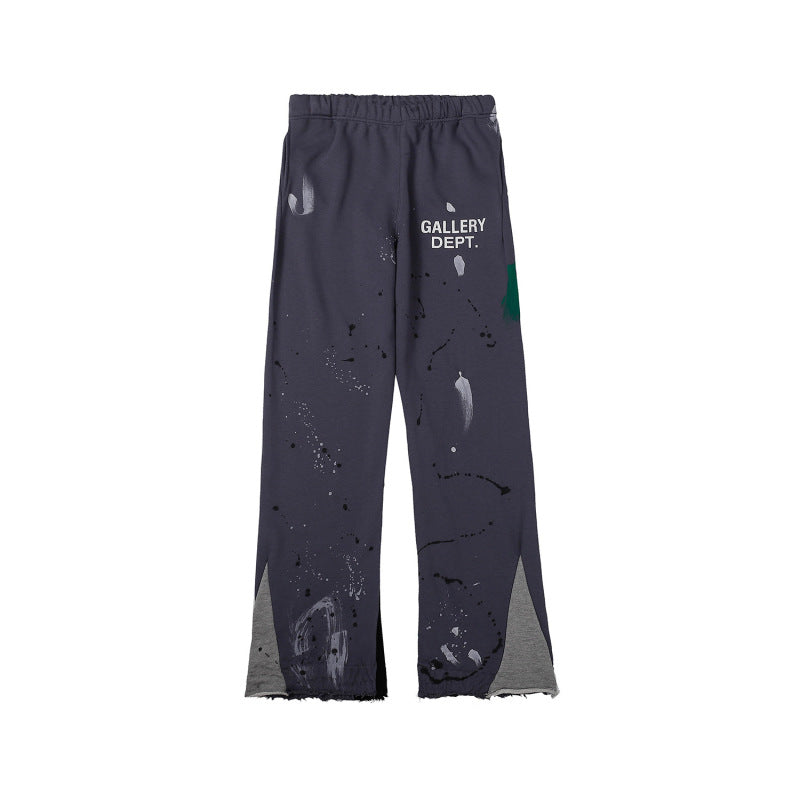 Vintage High Street GALLERY DEPT Splash-ink graffiti pant pant straight leg casual pants for men and women