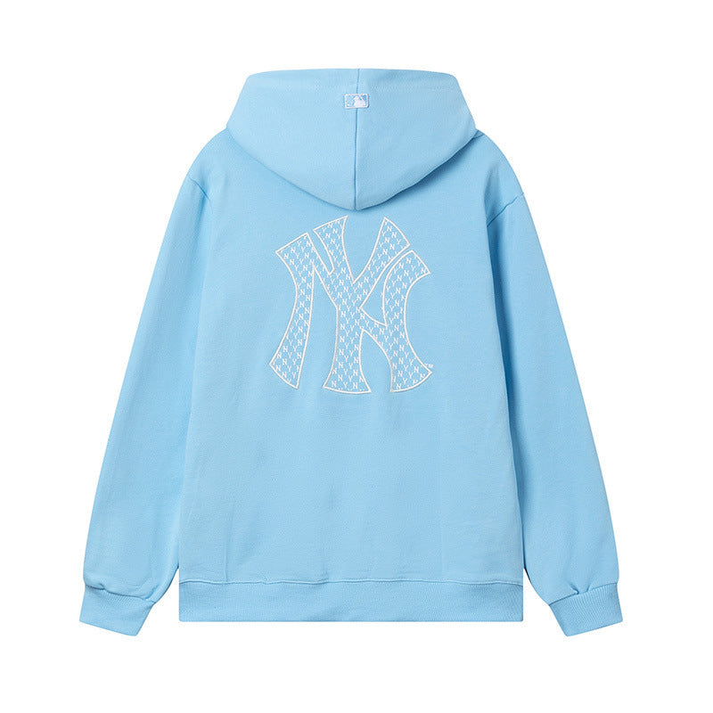 NY embroidered Pullover Hoodie For Men and Women