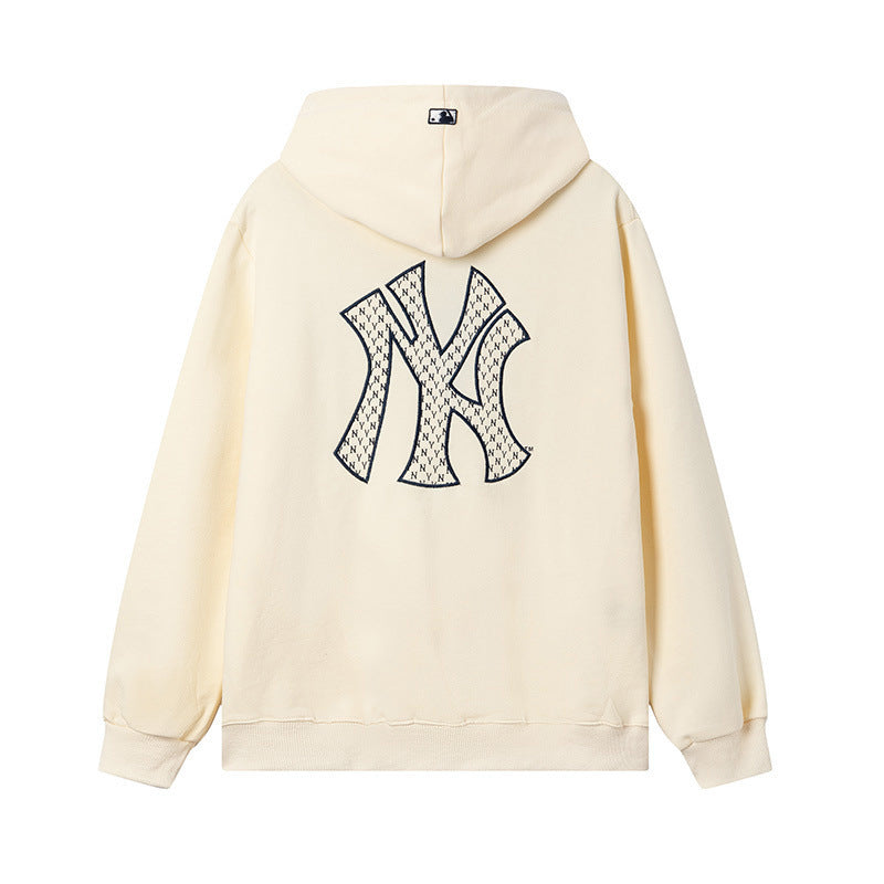 NY embroidered Pullover Hoodie For Men and Women